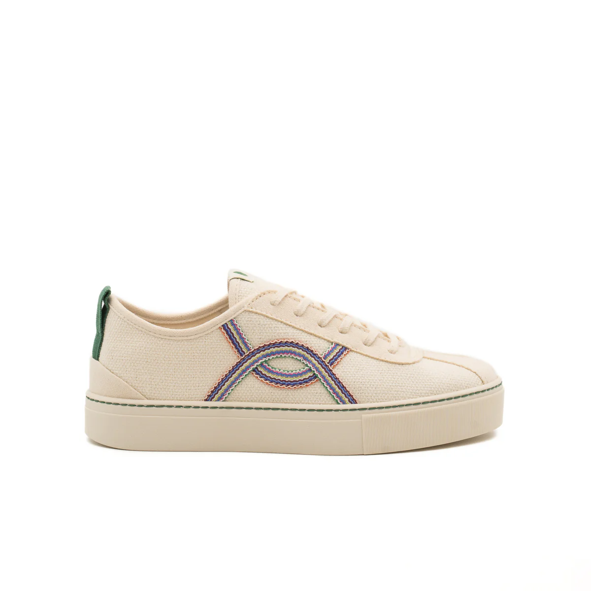 Vegan sneaker linen off white / heiwa KAF018
