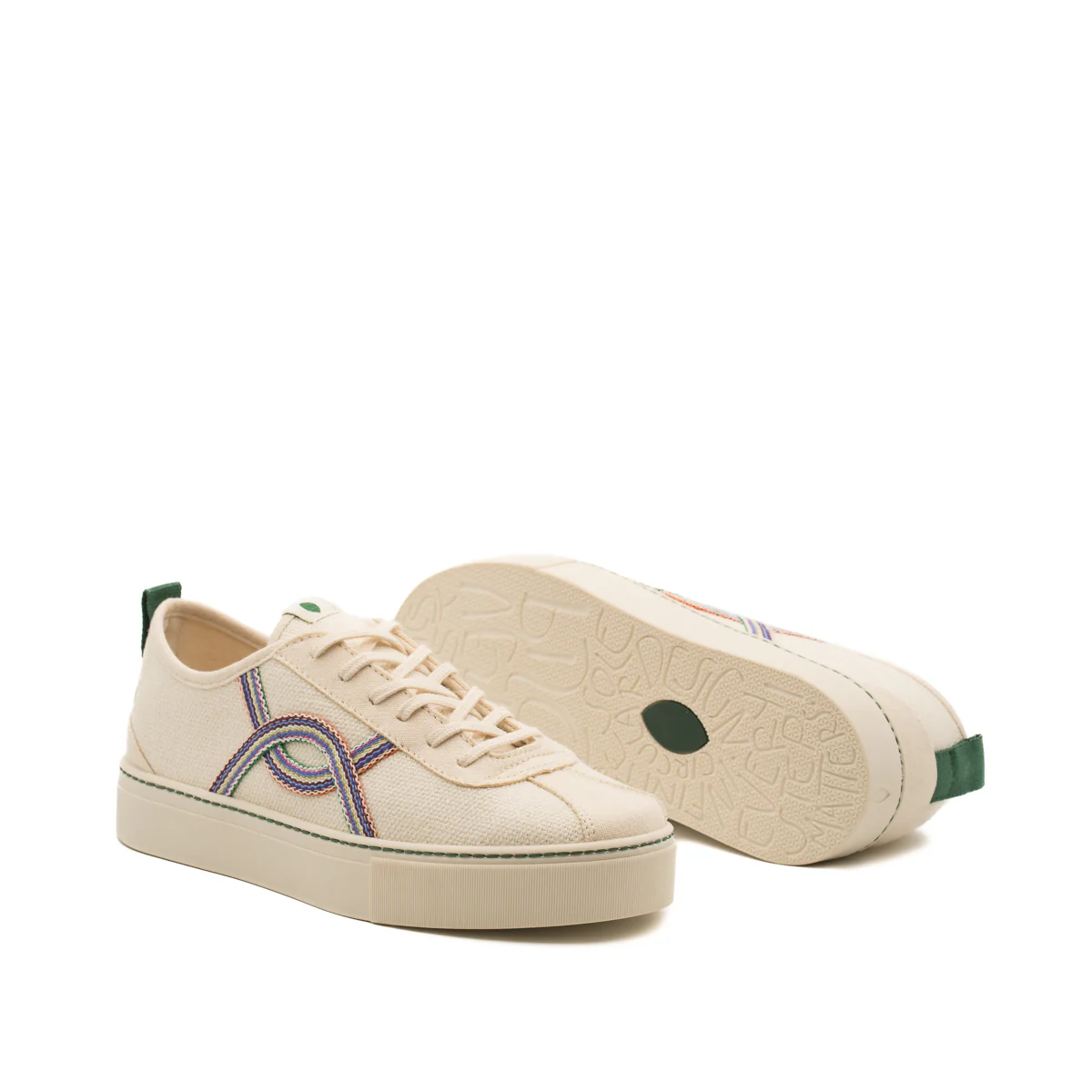 Vegan sneaker linen off white / heiwa KAF018 - Image 2