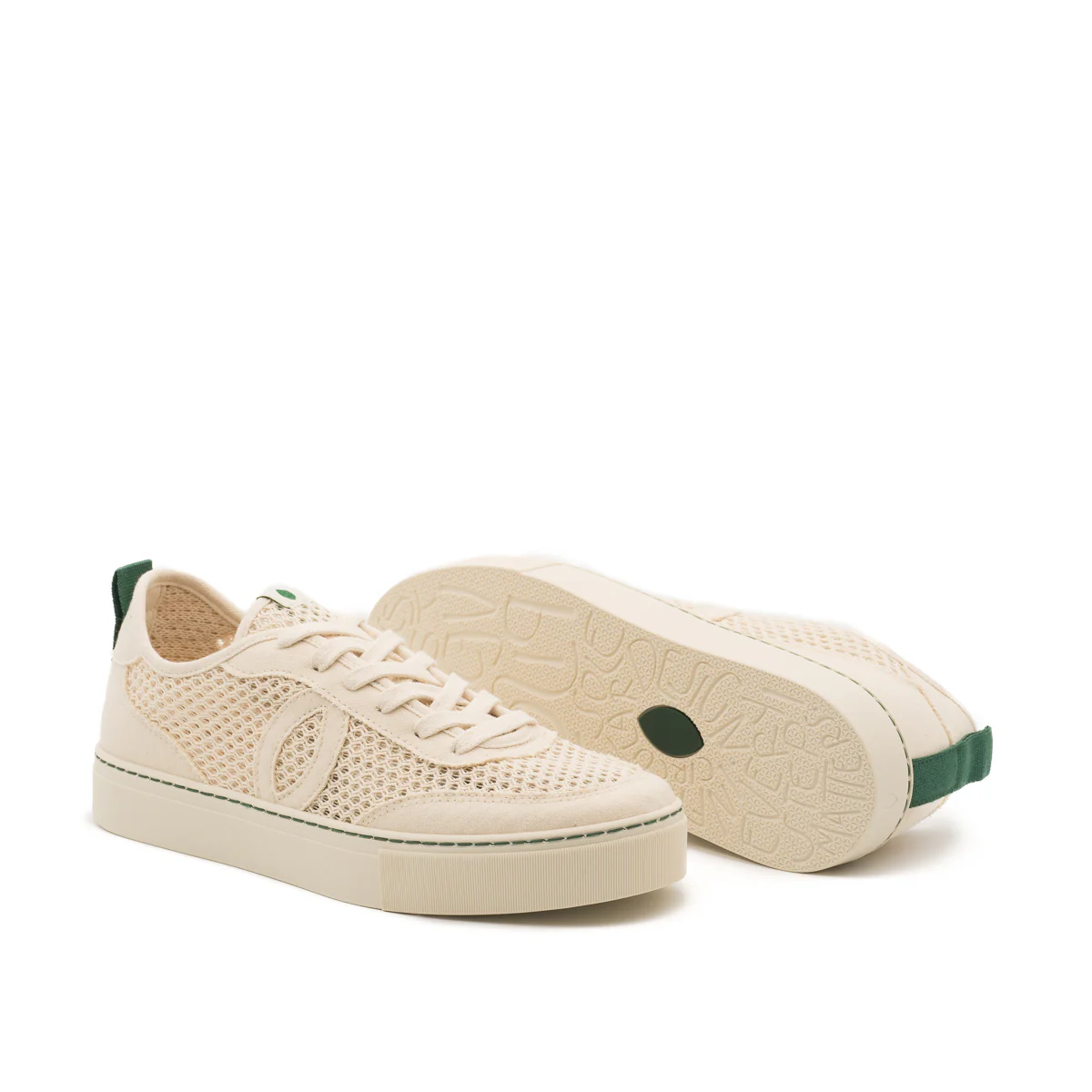 Vegan sneaker mesh off white BRI002 - Image 2