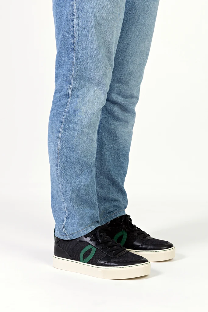 Vegan sneaker Bio-Veg +mesh Black SON031 - Image 4