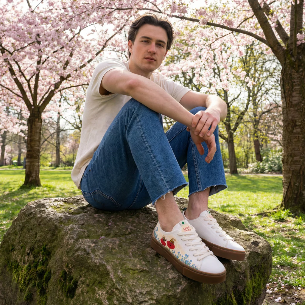 Vegan sneaker Save Bees COR034 - Image 4