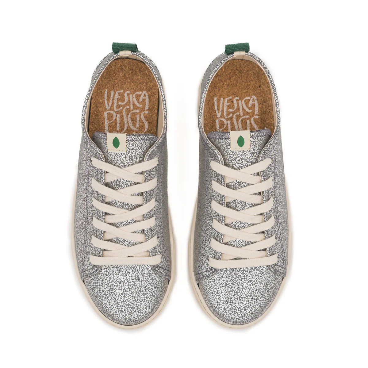 Vegan sneaker silver-b COR027 - Image 3