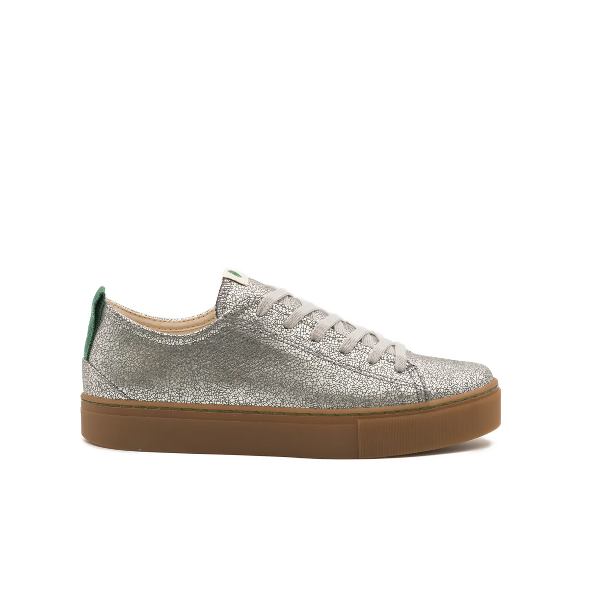 Vegan sneaker silver-c COR026
