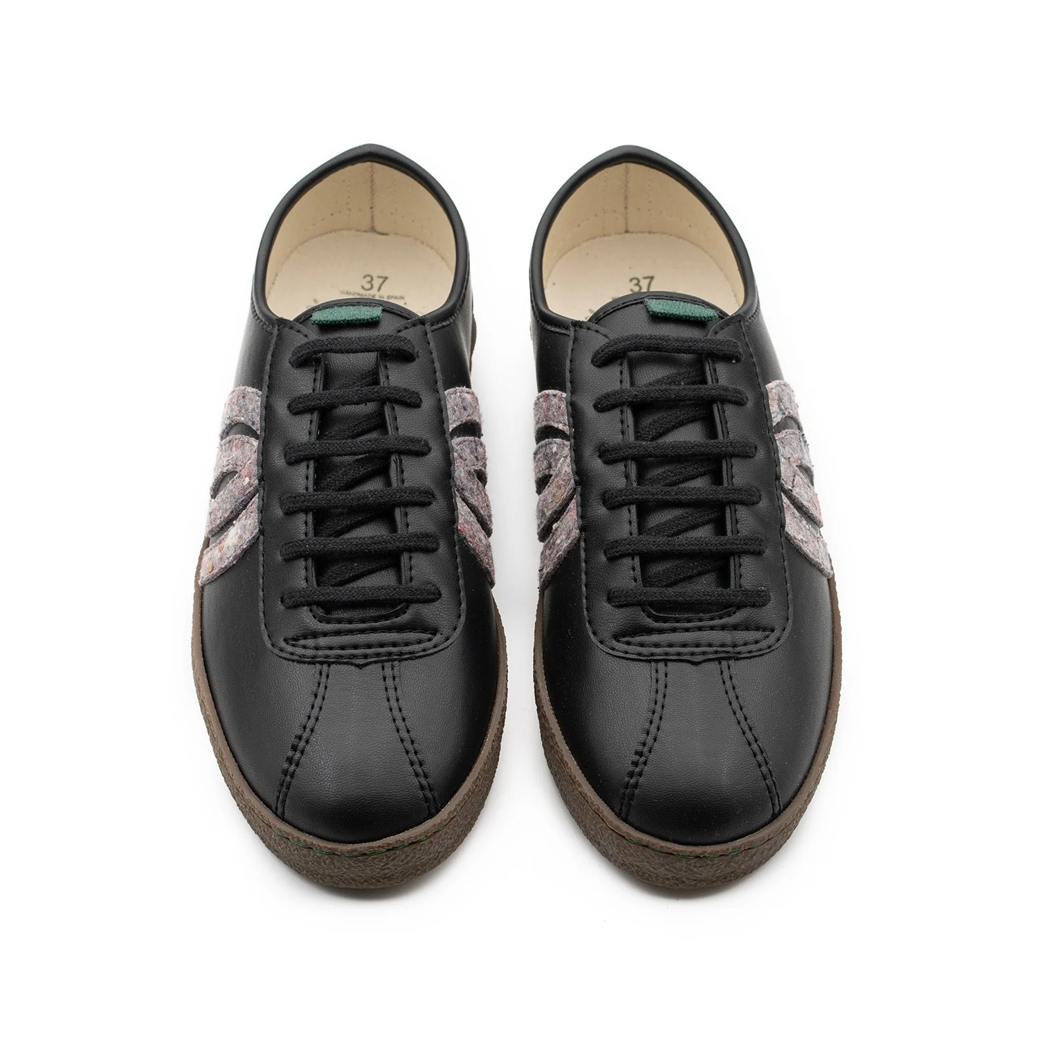 Vegan sneaker Bio-Veg black DIO021 - Image 3