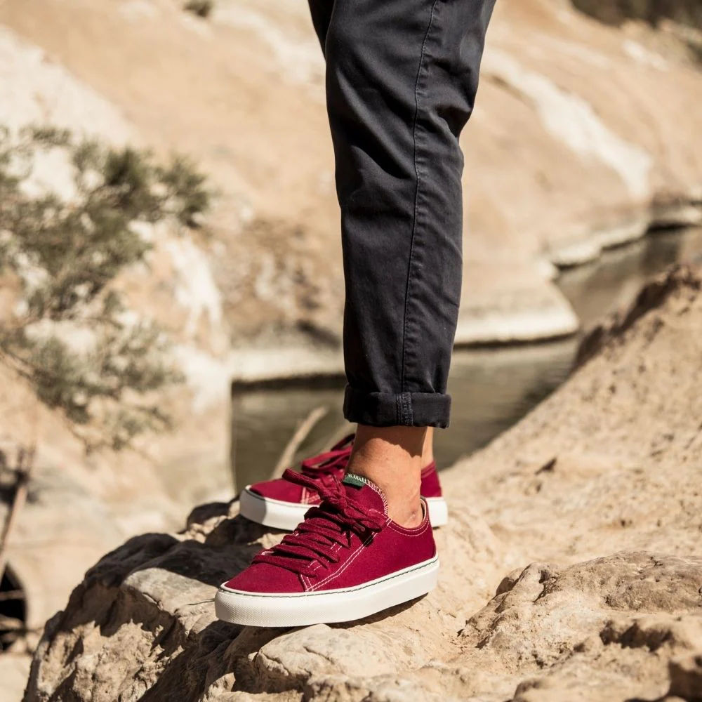 Vegan sneaker bordeaux COR005 - Image 3