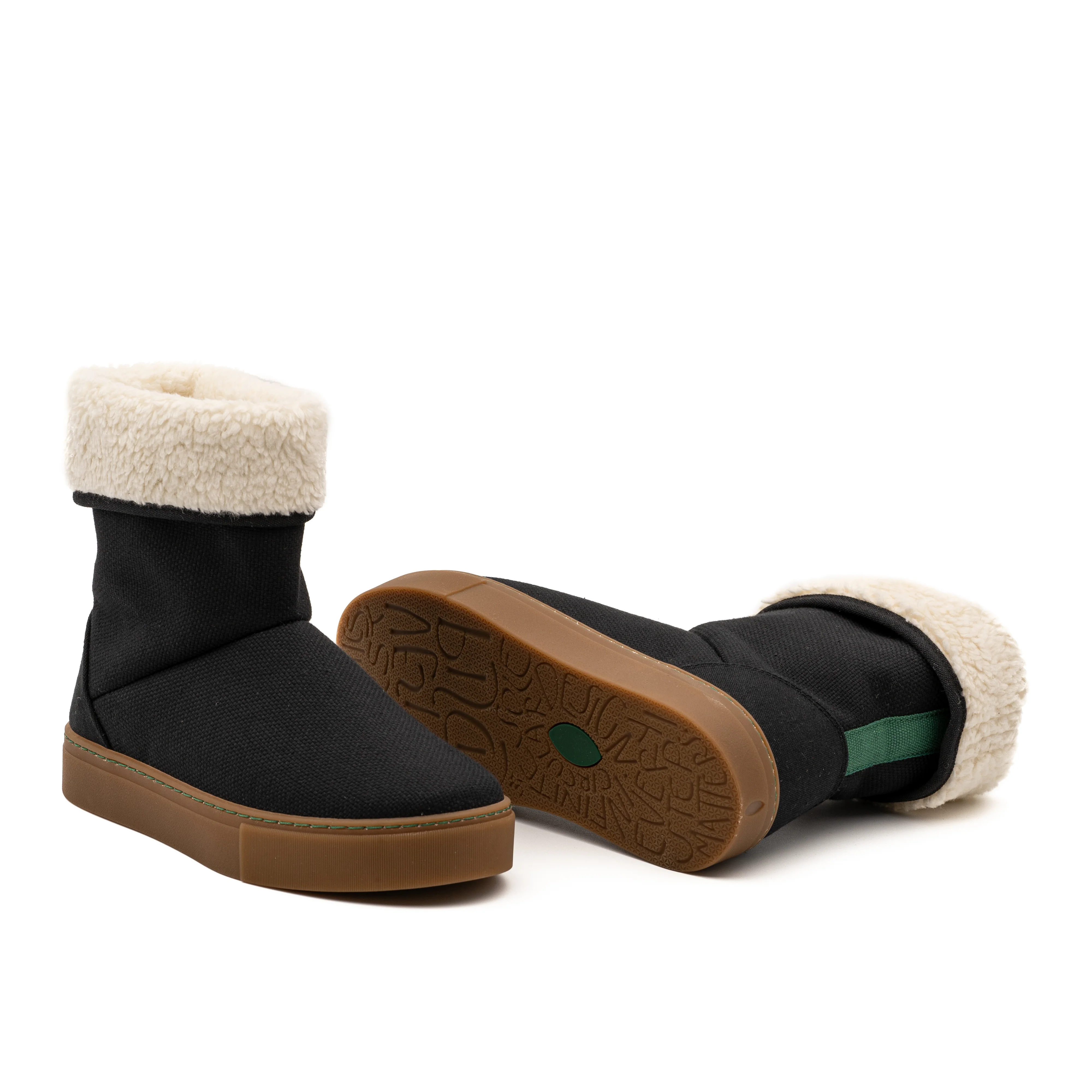 Vegan winter bootie black JID001 - Image 2