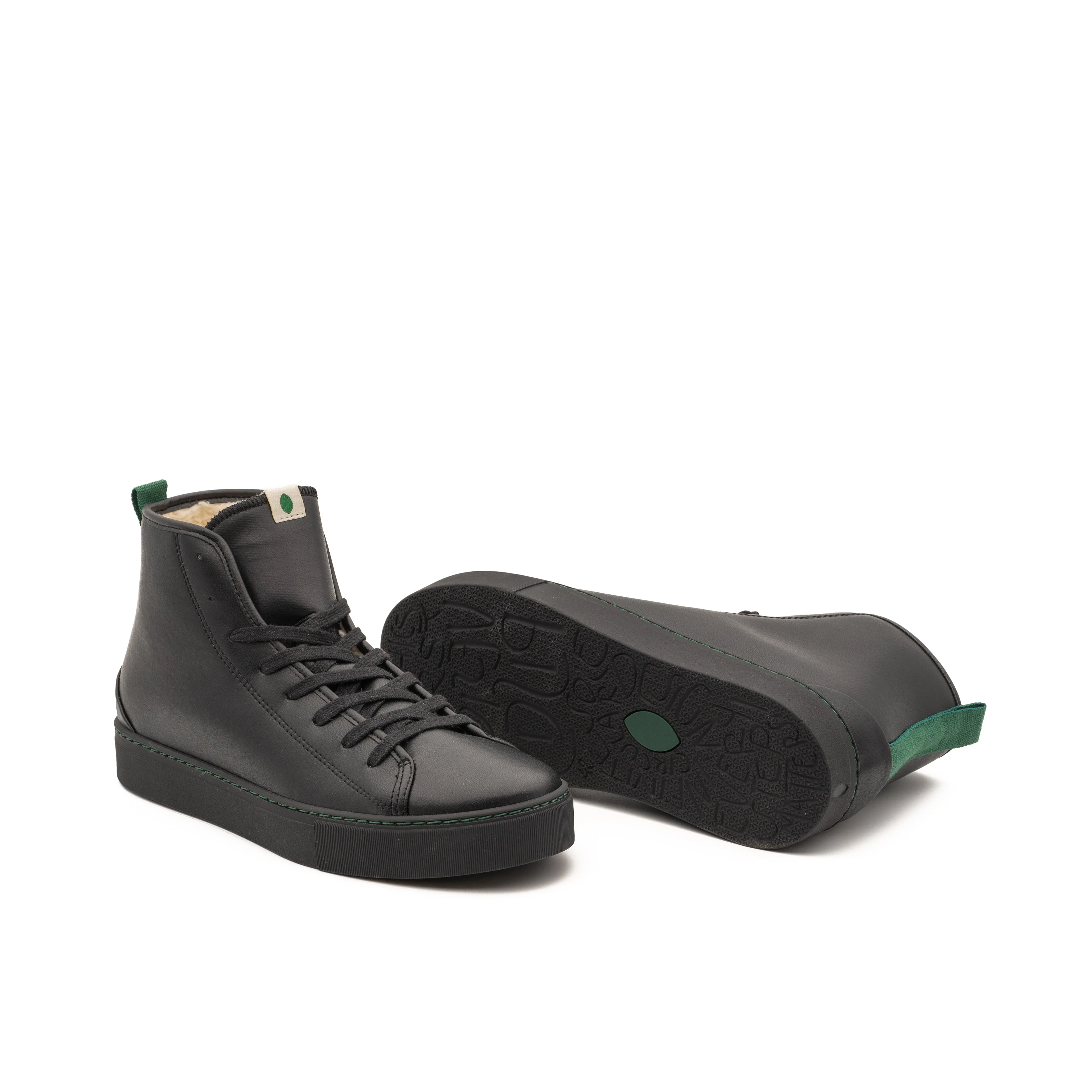 Vegan winter bootie Bio-Veg black PLA010 - Image 3