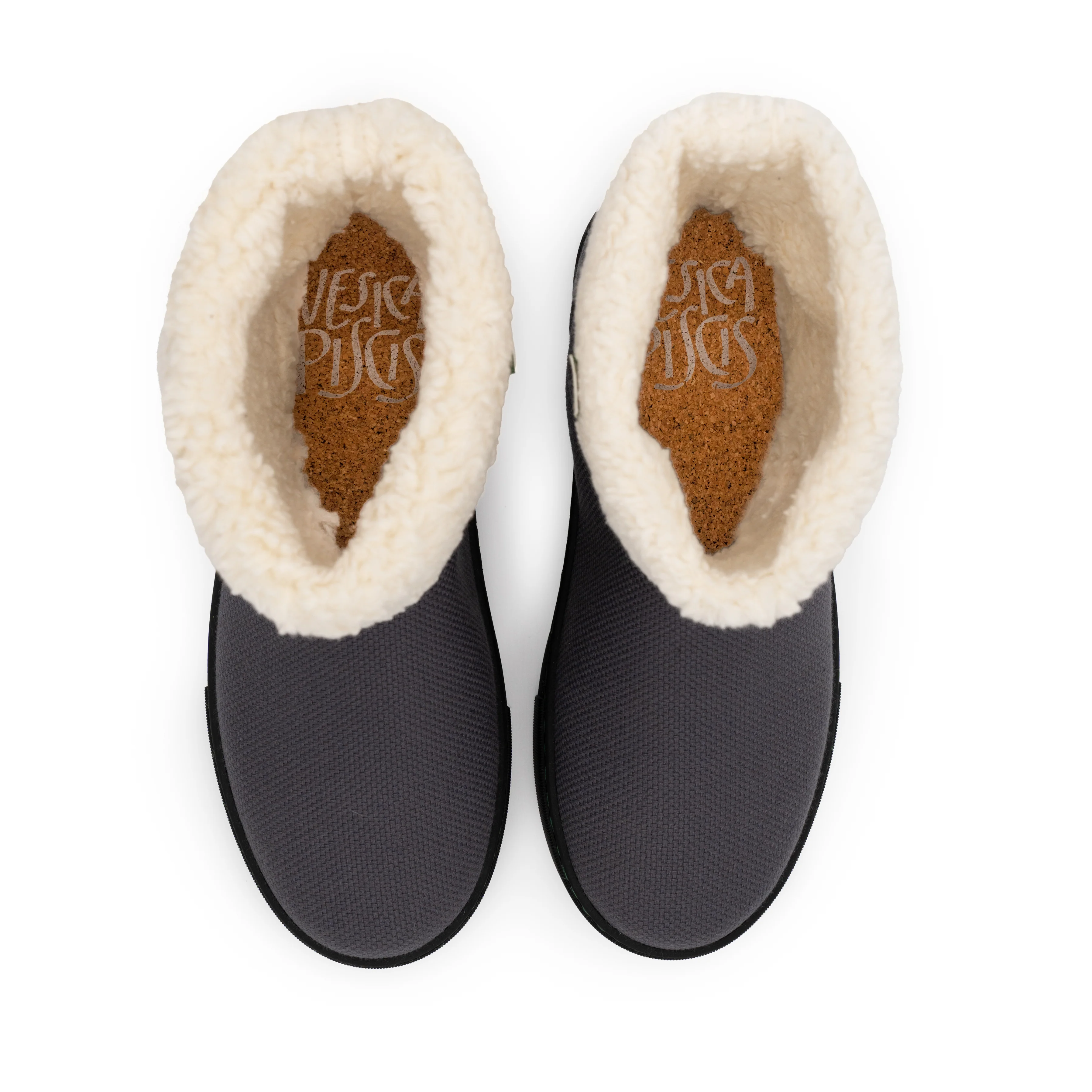 Vegan winter bootie gray JID007 - Image 3