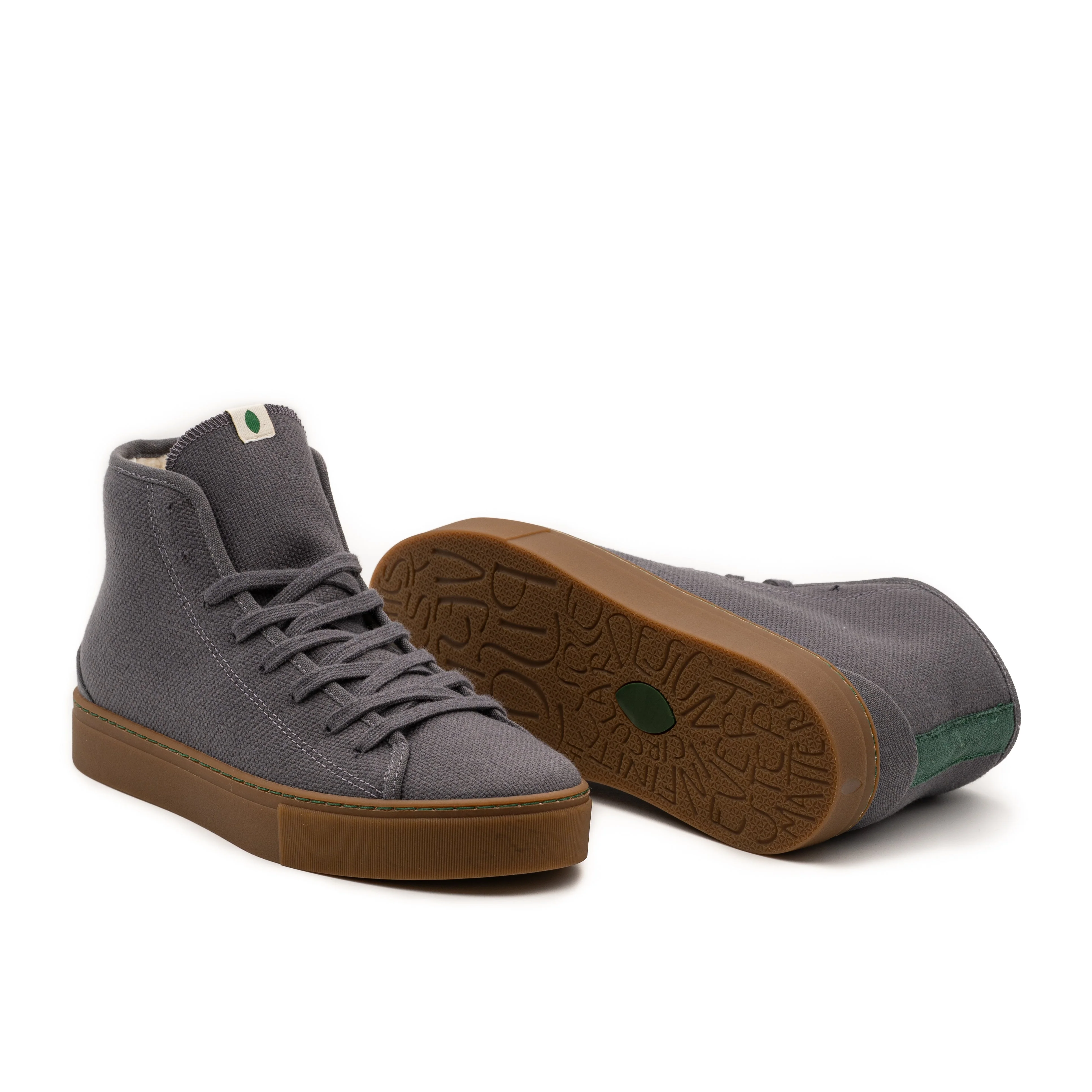 Vegan winter bootie gray PLA008 - Image 3
