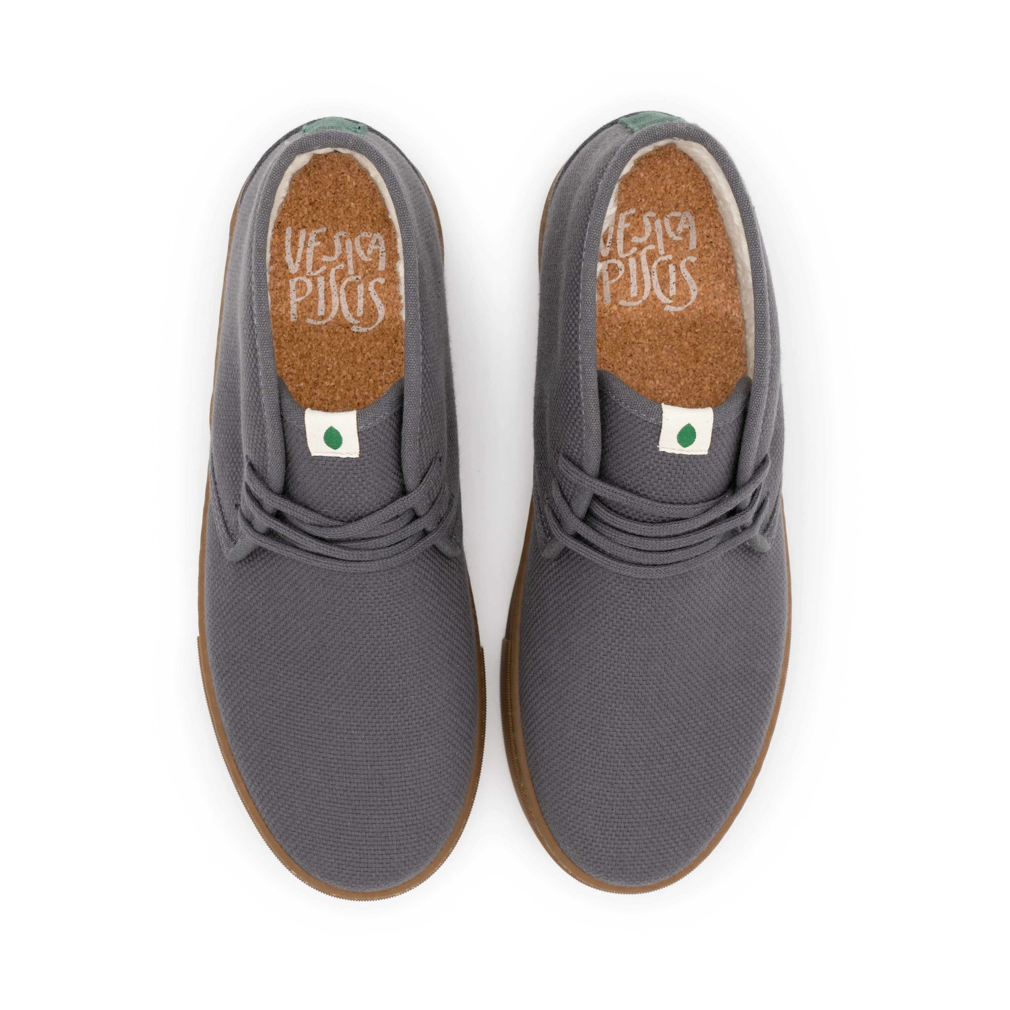 Vegan winter bootie gray PYT012 - Image 3