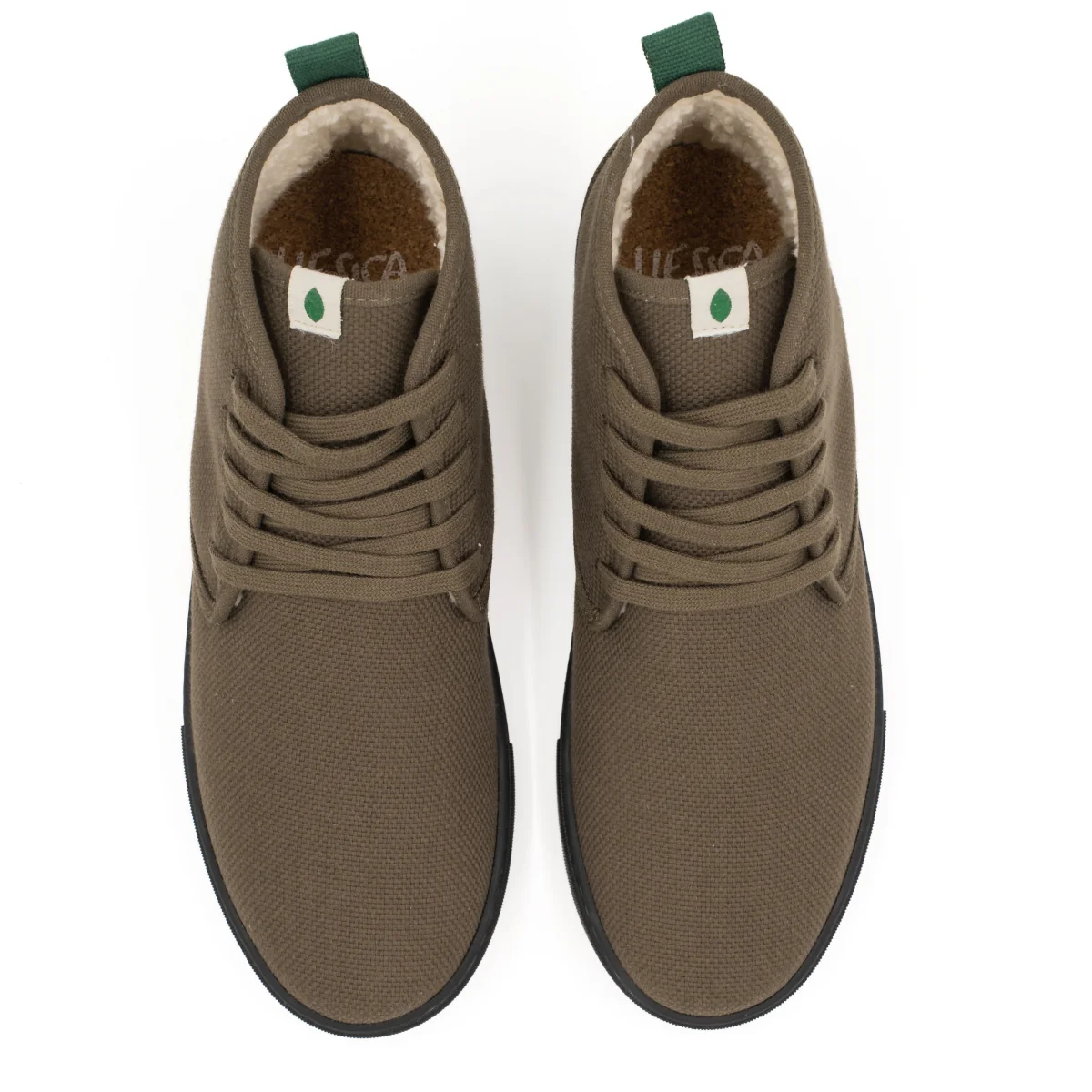 Vegan winter bootie kaki WAT005 - Image 3