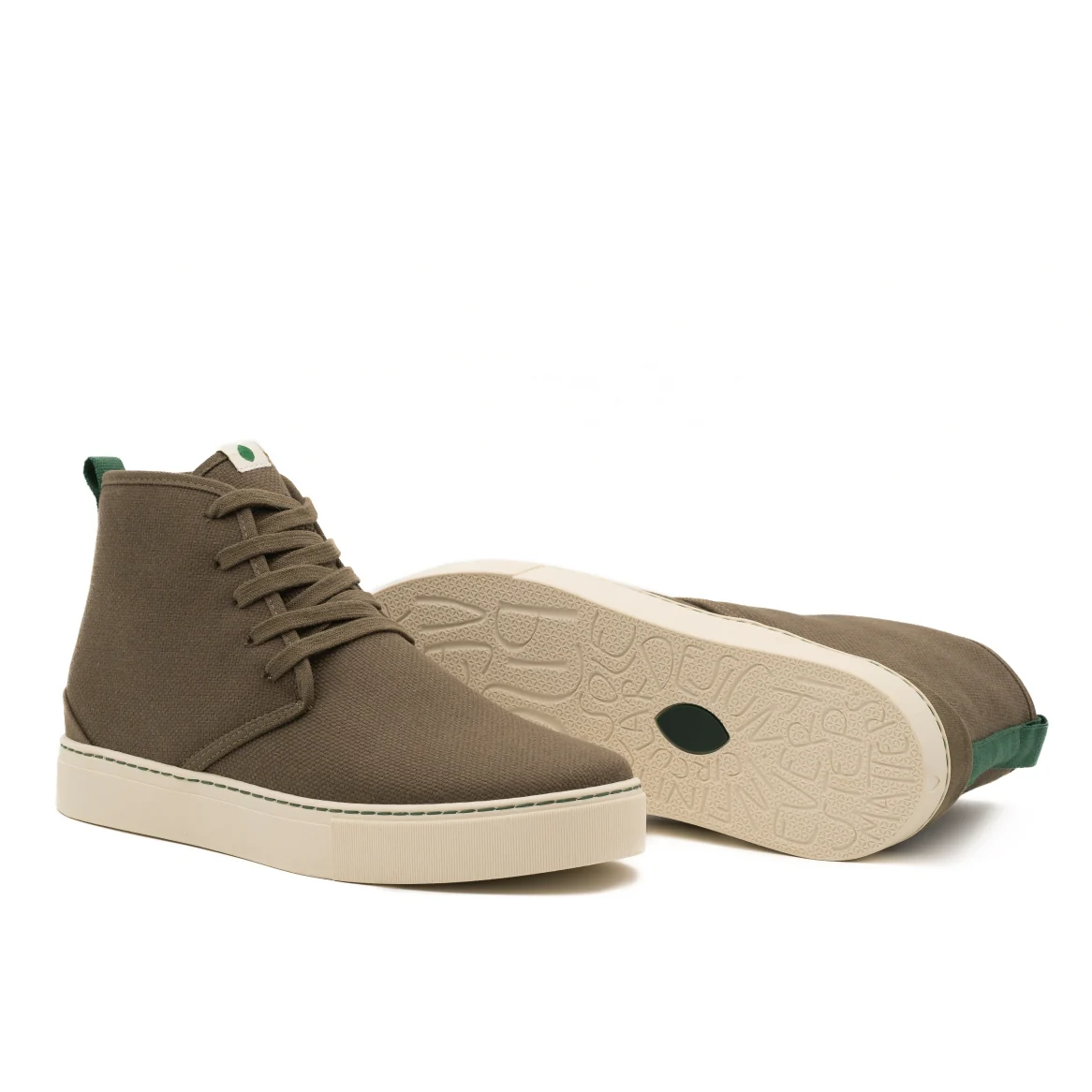 Vegan winter bootie kaki WAT006 - Image 2