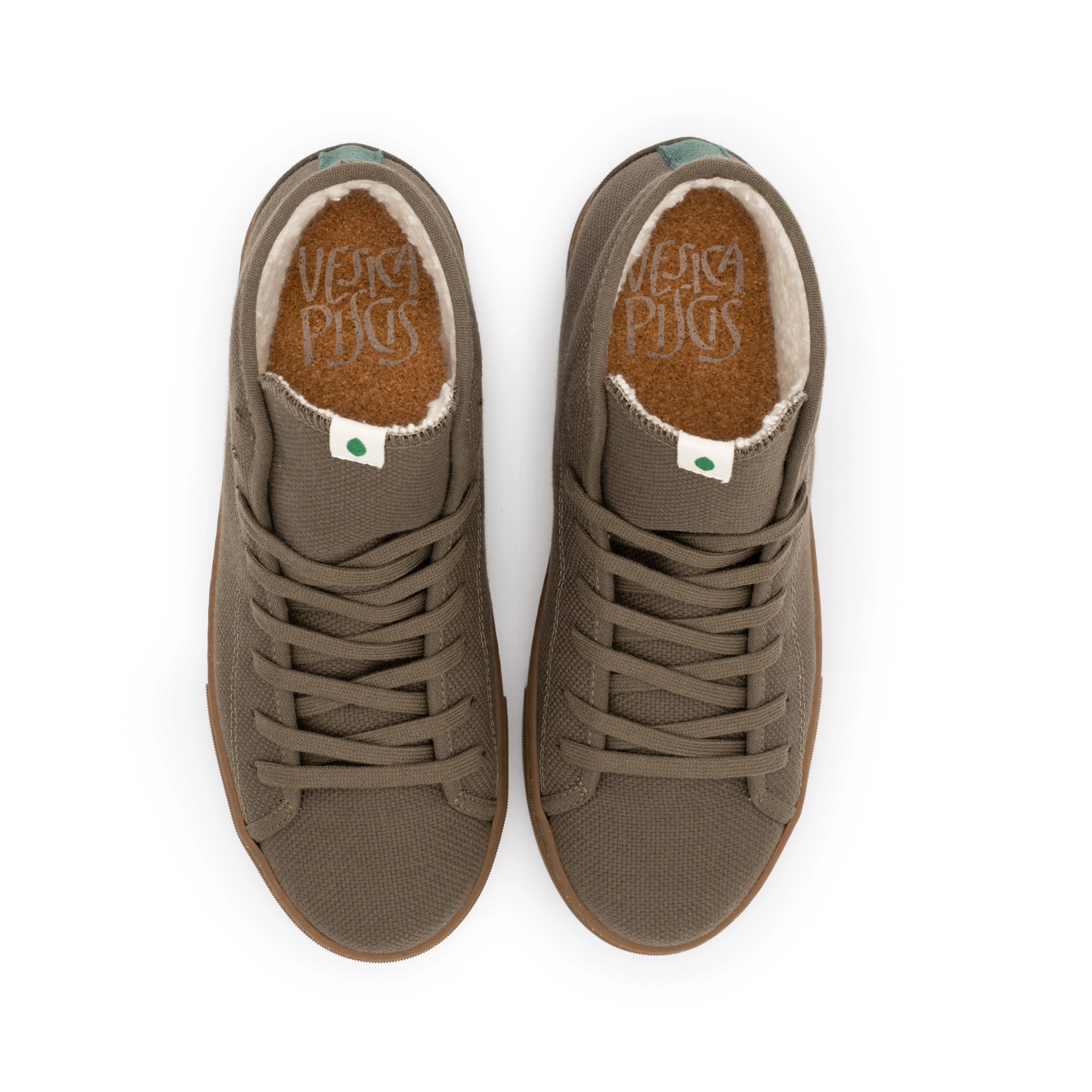 Vegan winter bootie khaki PLA002 - Image 4