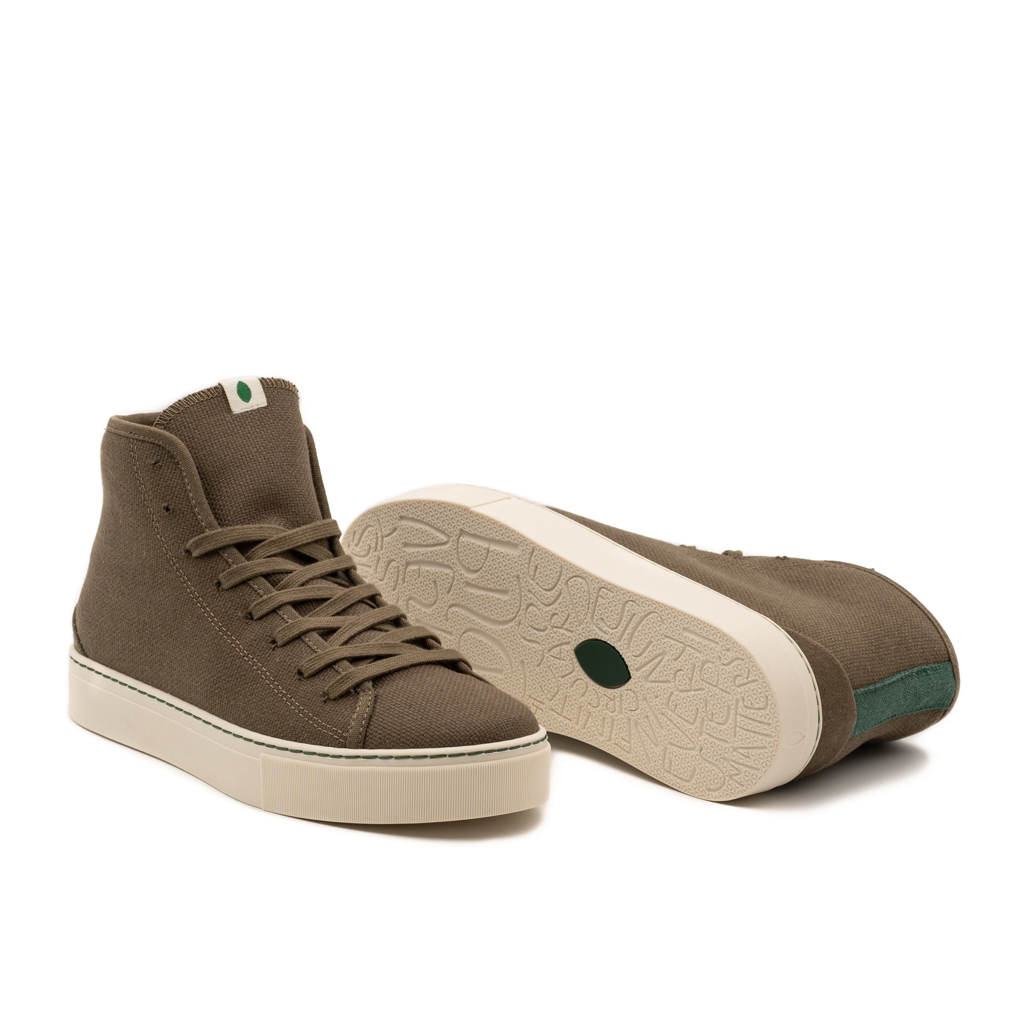 Vegan winter bootie khaki PLA004 - Image 3