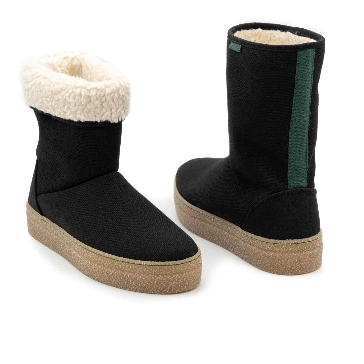Vegan winter bootie black JOY001 - Image 2