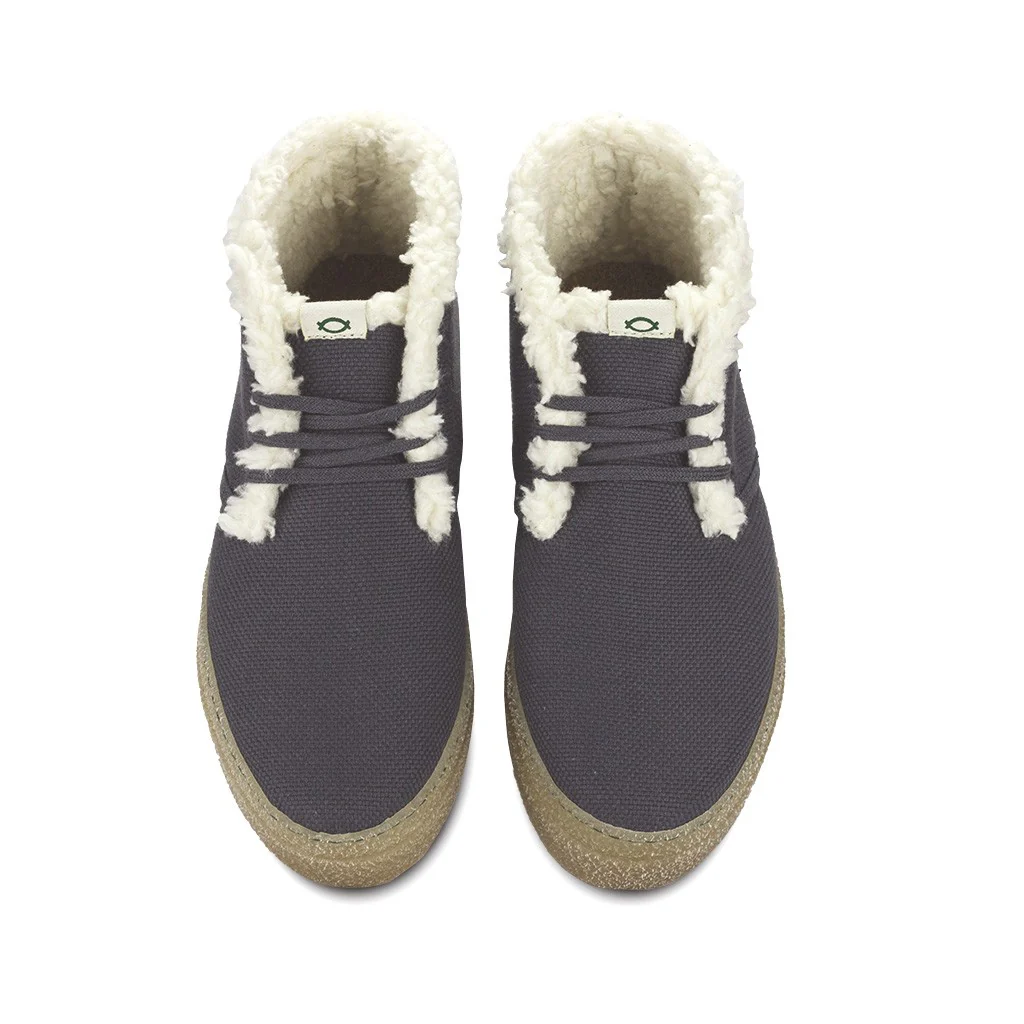Vegan winter bootie gray VAN007 - Image 4