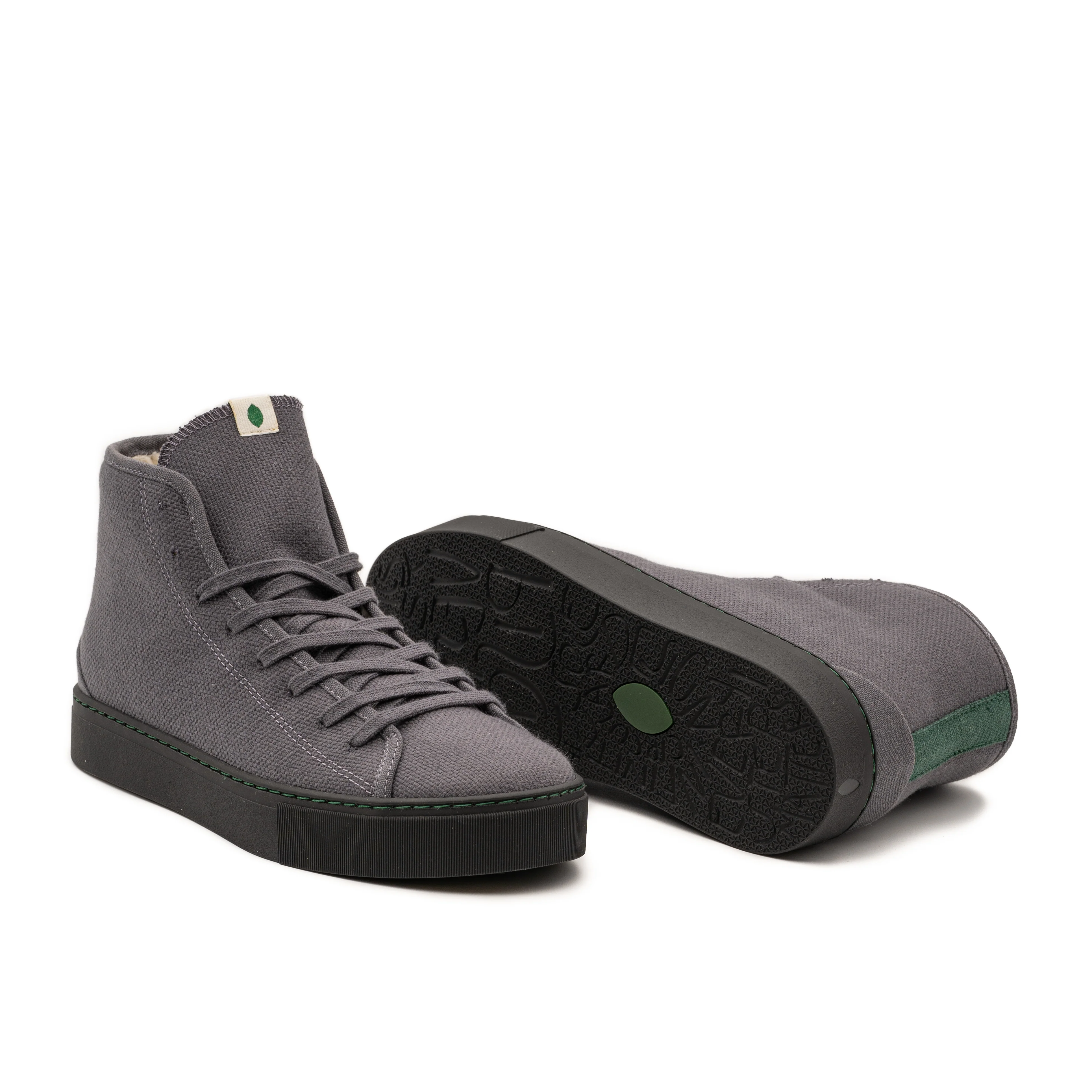 Vegan winter bootie gray PLA007 - Image 3