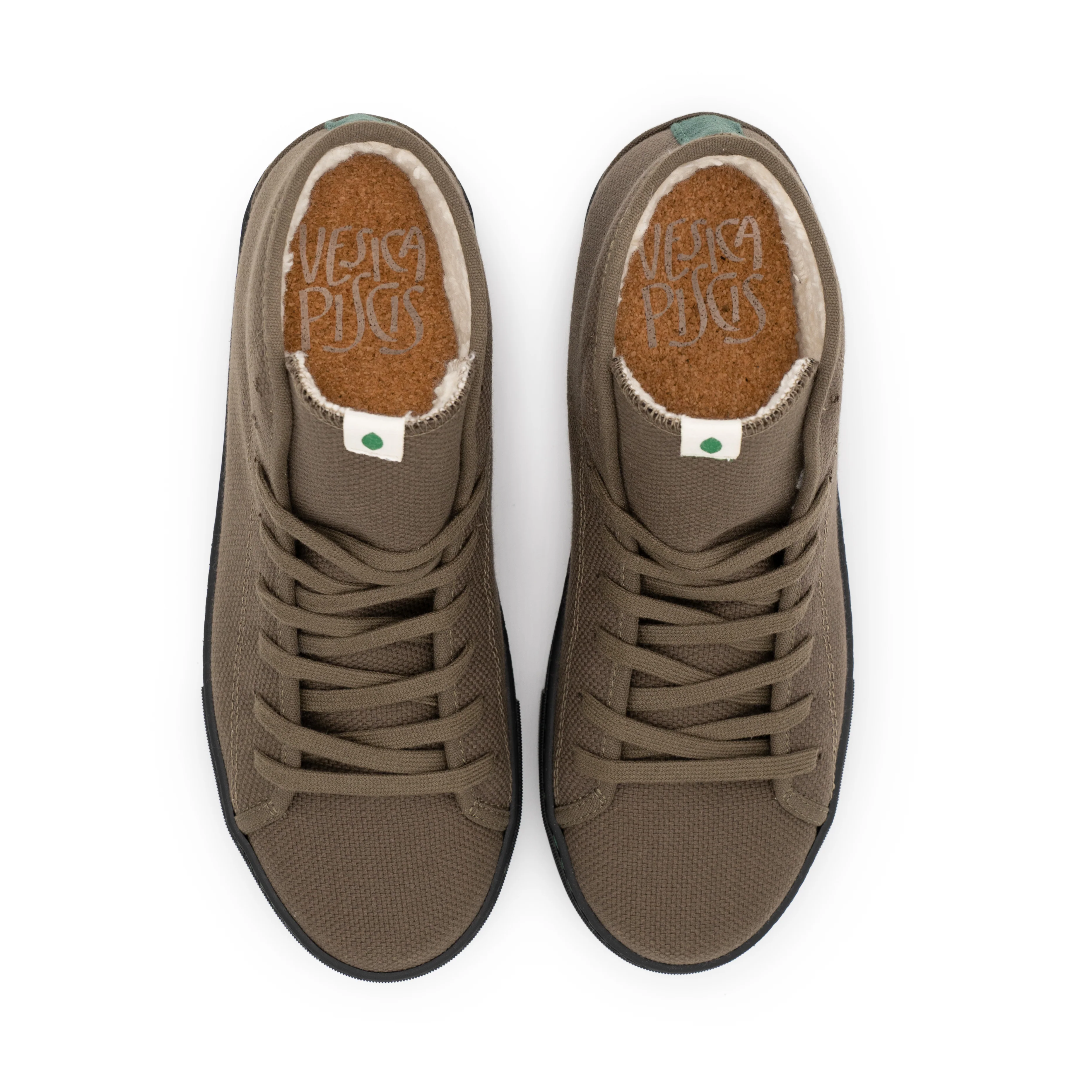 Vegan winter bootie khaki PLA013 - Image 4
