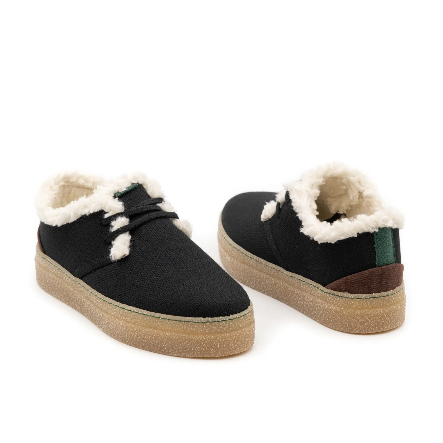 Vegan winter shoe black GOO015 - Image 2